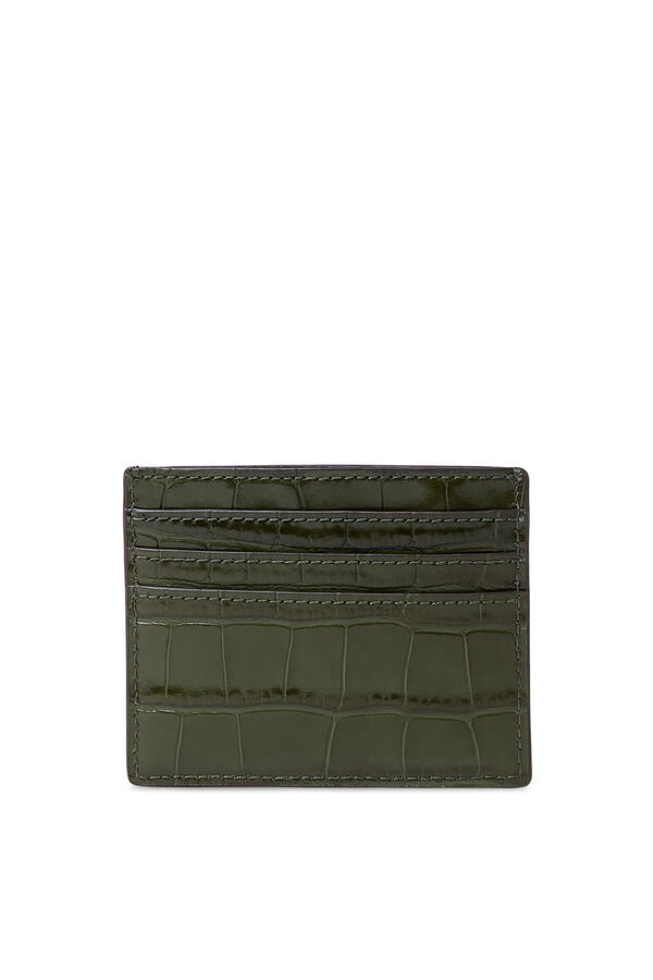 Classic Croc-Embossed Card Holder