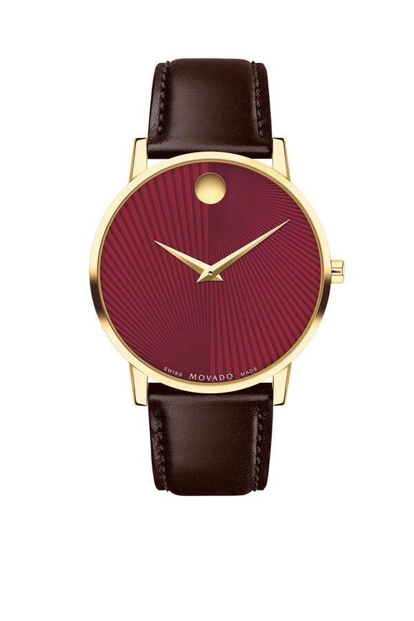 Museum Classic Red Dial Quartz Watch, 40mm