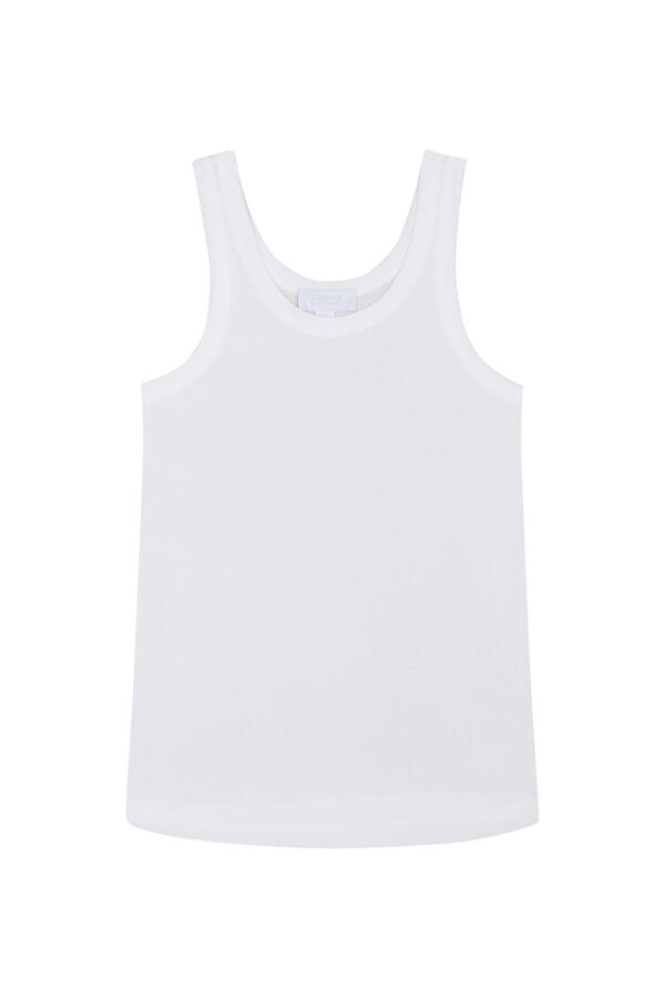 Ribbed Organic Cotton Lounge Vest