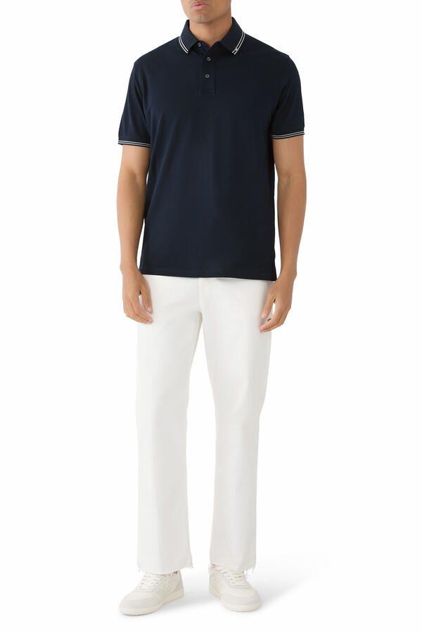 Micro Eagle Jersey Polo Shirt