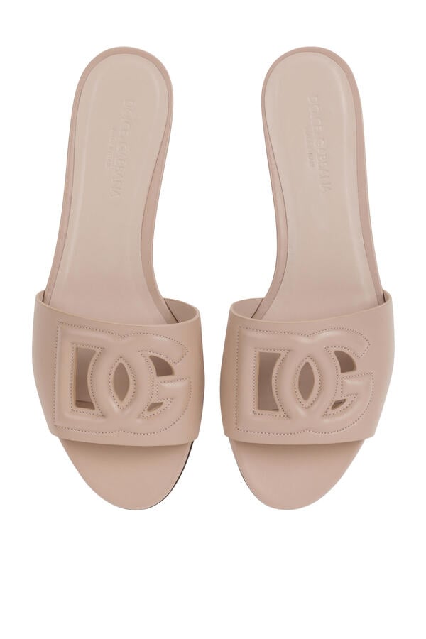 Calfskin Slides with DG Logo