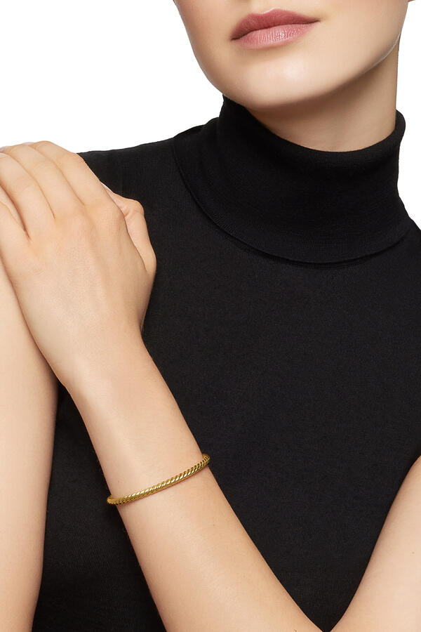 Classic Cablespira® Bracelet, 18k Yellow Gold