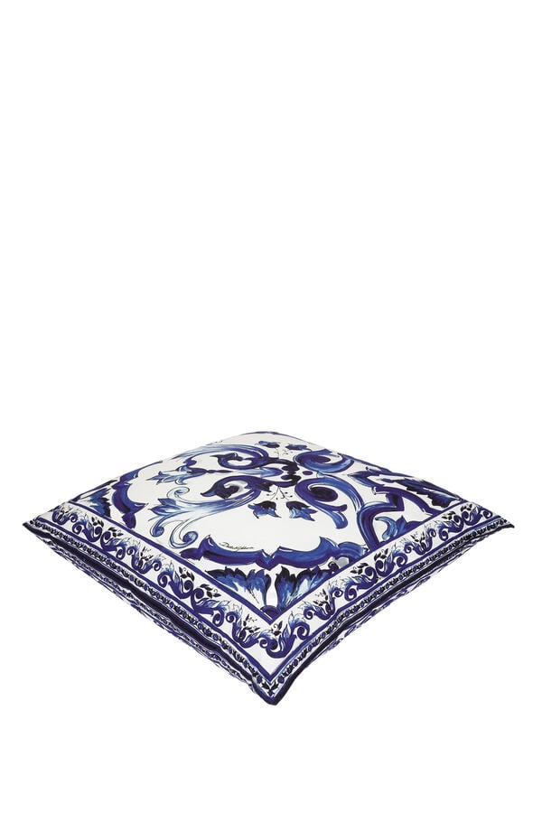 Blu Mediterraneo Large Canvas Cushion