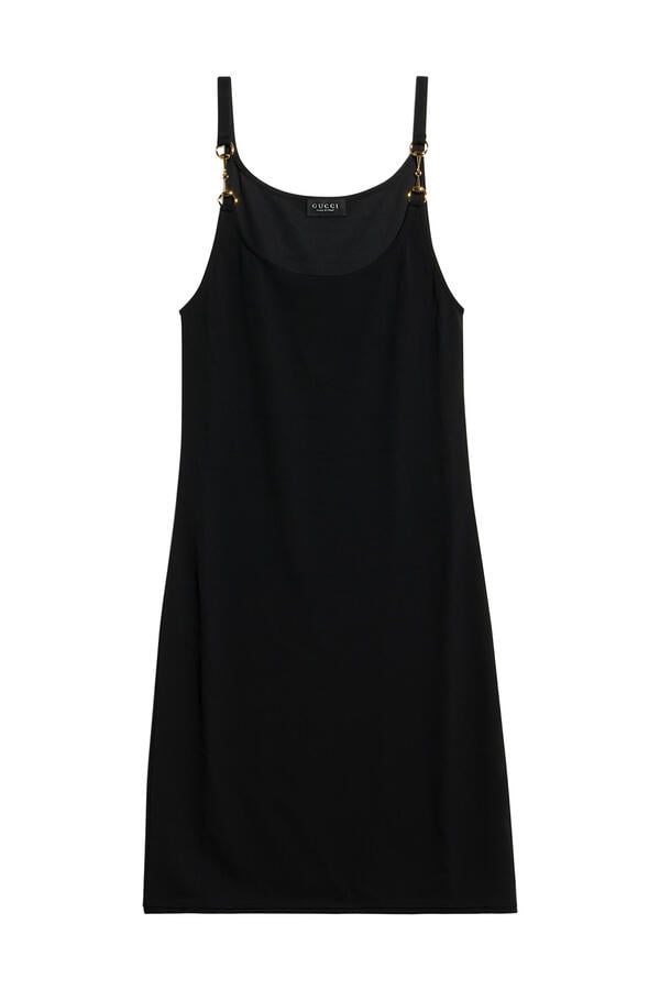  Viscose Crêpe Jersey Dress with Horsebit 