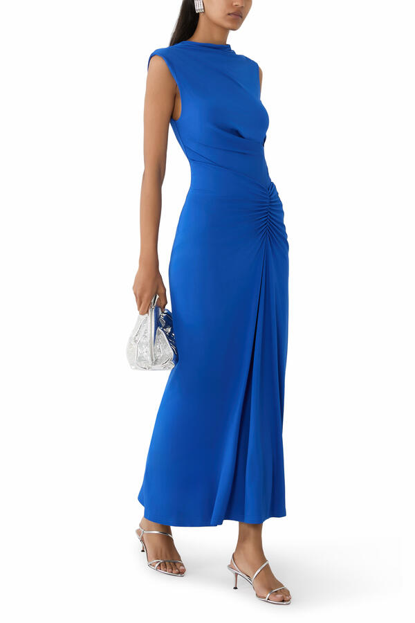 Acacia Draped Jersey Midi Dress