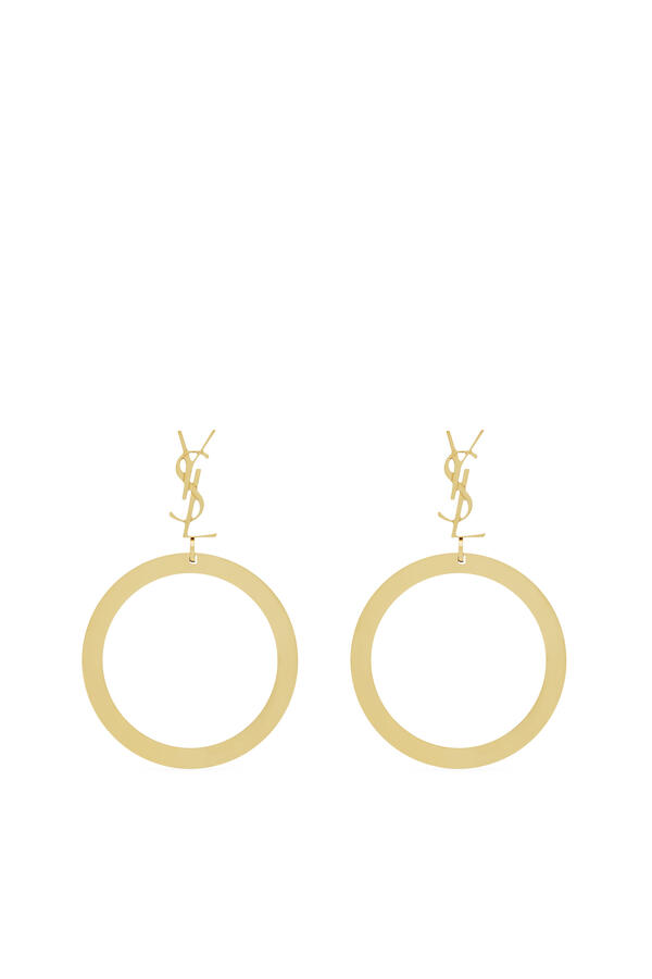 Cassandre Pendant Hoop Earrings