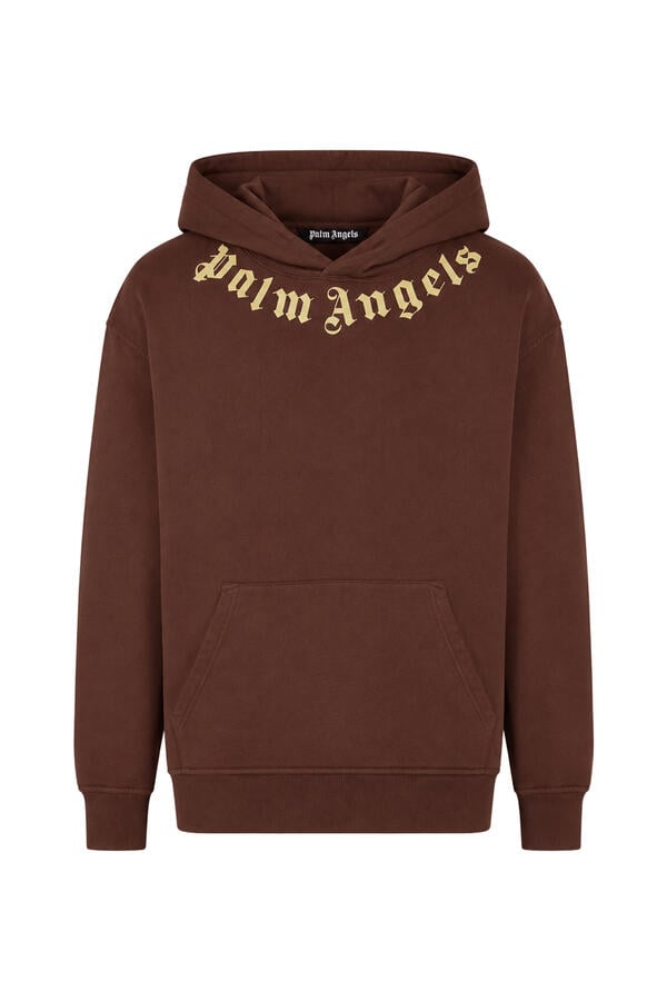Neck Logo Printed Hoodie