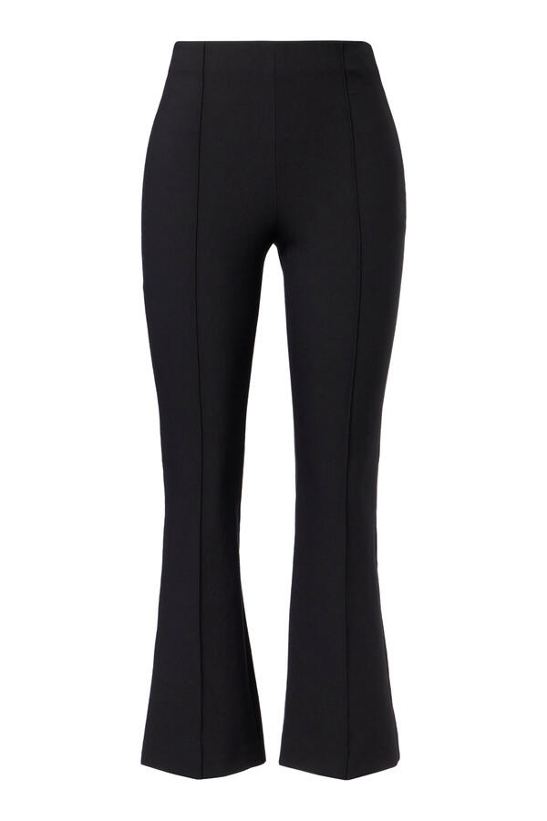 Niki Mid-Rise Pintuck Crop Flare Pant