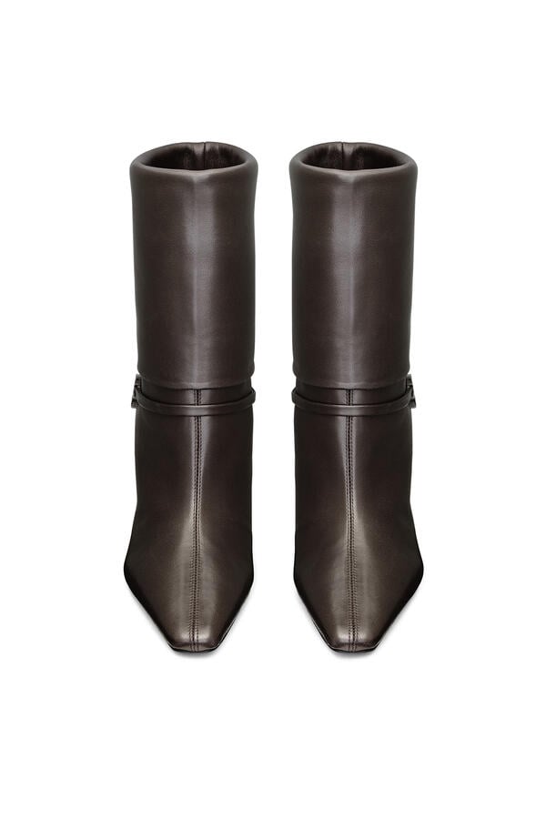 Vicky 90 Booties in Smooth Leather