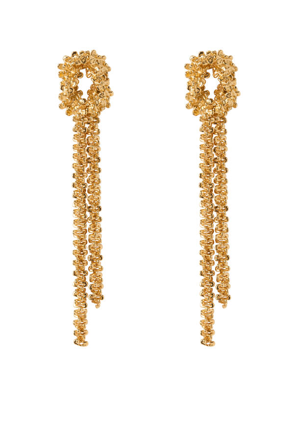 Gemma Statement Earrings, 18K Gold-Plated Brass