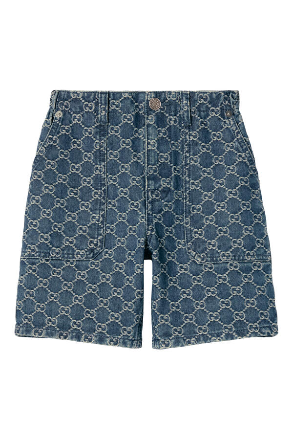 Kids GG Denim Shorts