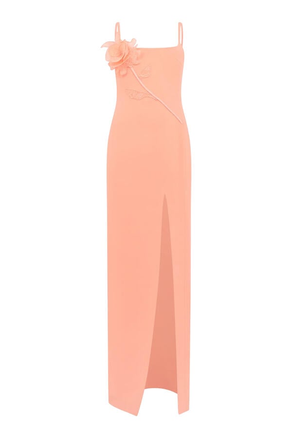 Lace Rose Embroidered Gown