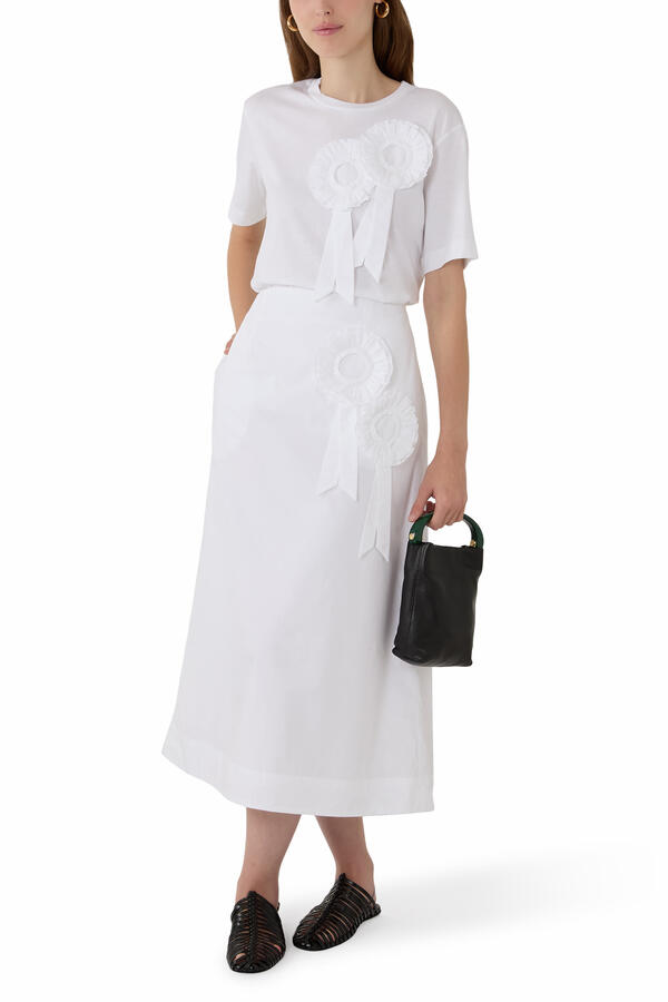 Ribbon Rosette Ripple Skirt