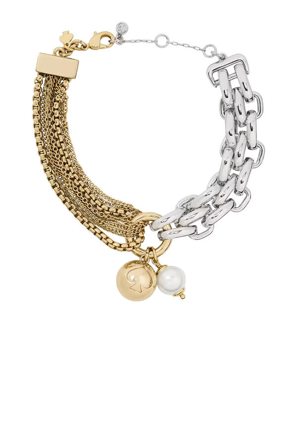 Chain Reaction Asymmetrical Bracelet, Glass