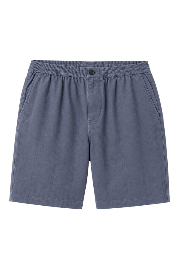 Cove Stripe Cotton-Hemp Shorts