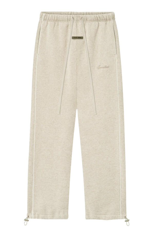 Relaxed Fleece Sweatpants with Piping