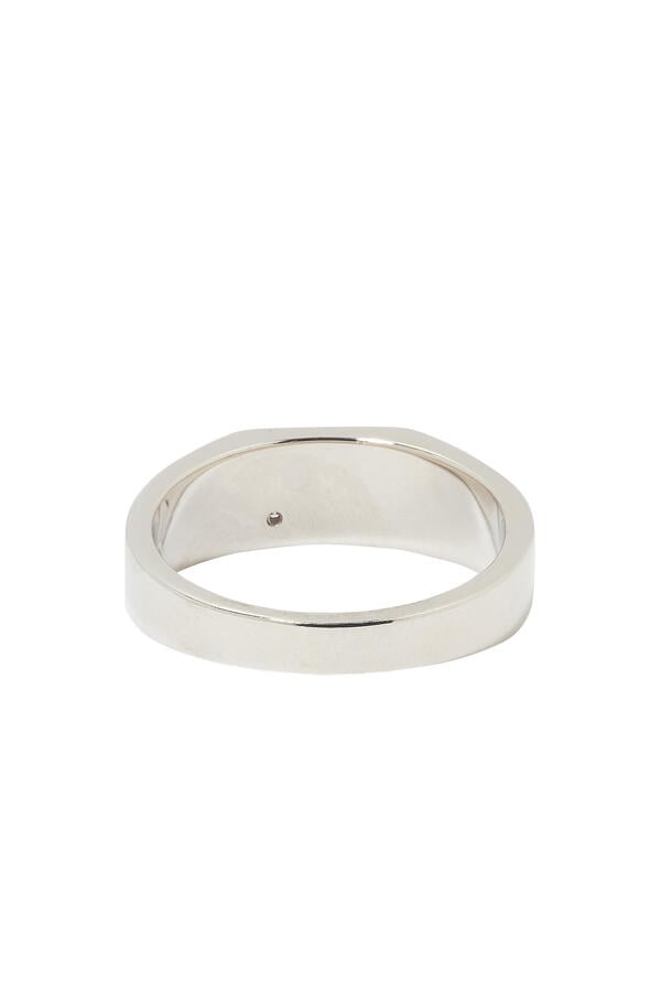 Geo Signet Diamond Ring