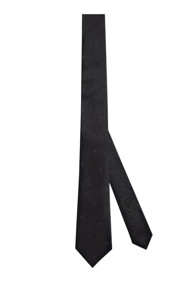Double G Silk Jacquard Tie