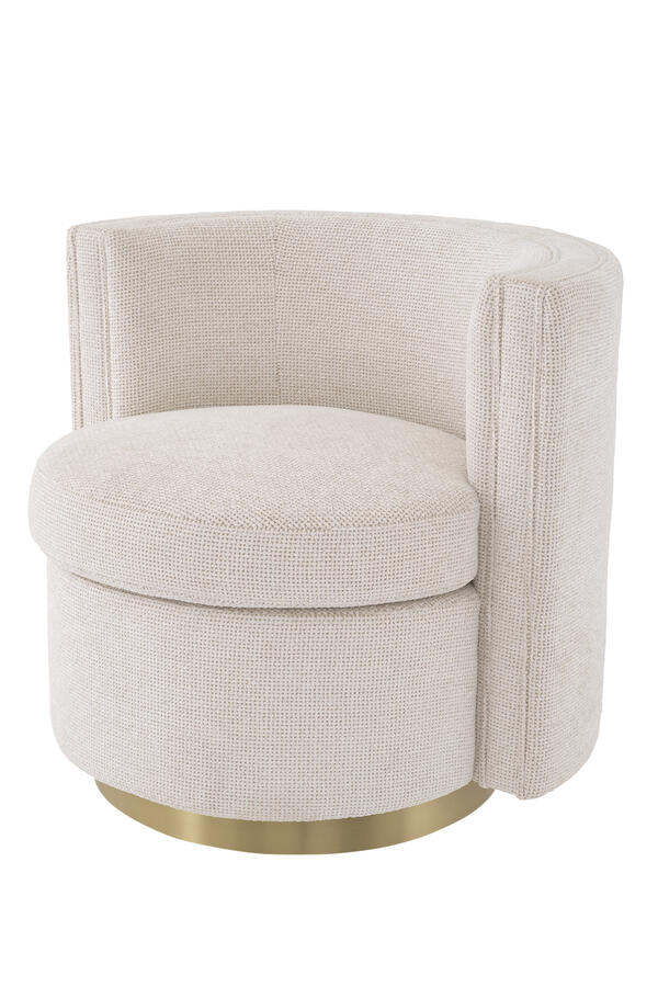 Amanda Lyssa Off-White Swivel Chair