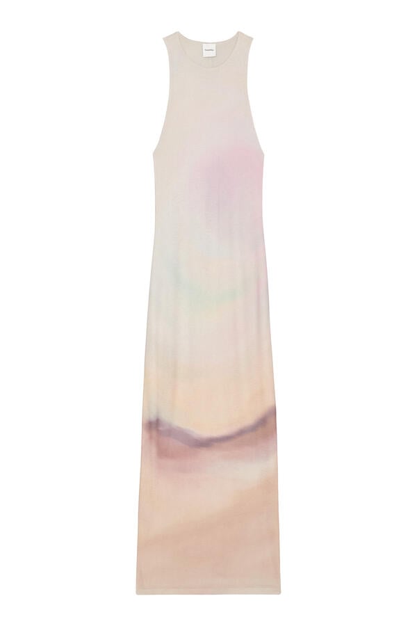 Pich Mesh Jersey Dress