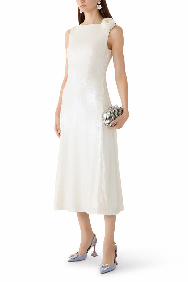 Sequins Midi Flared Dress
