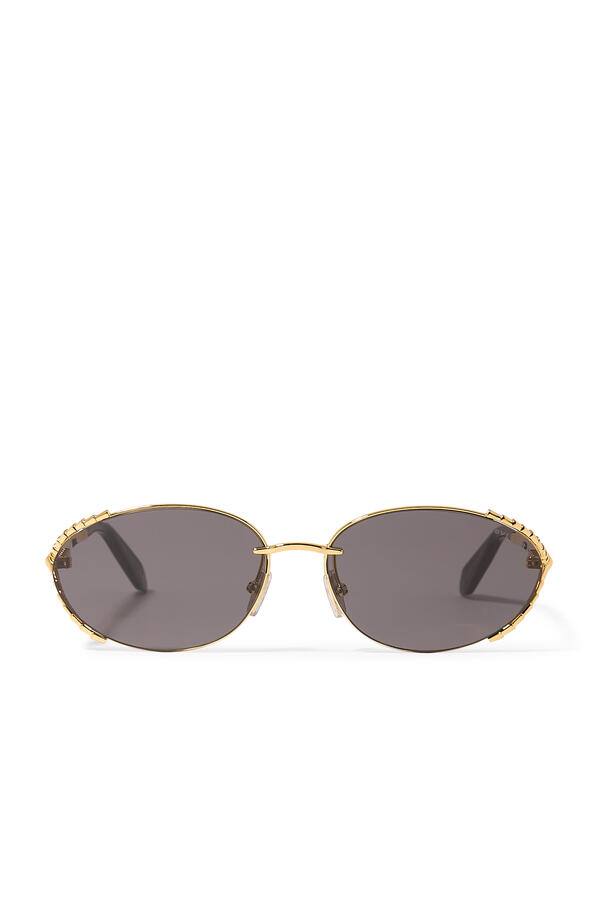 Serpenti Viper Oval Sunglasses