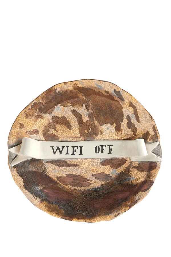 Ruan Hoffmann Plate with Ribbon Wifi Off