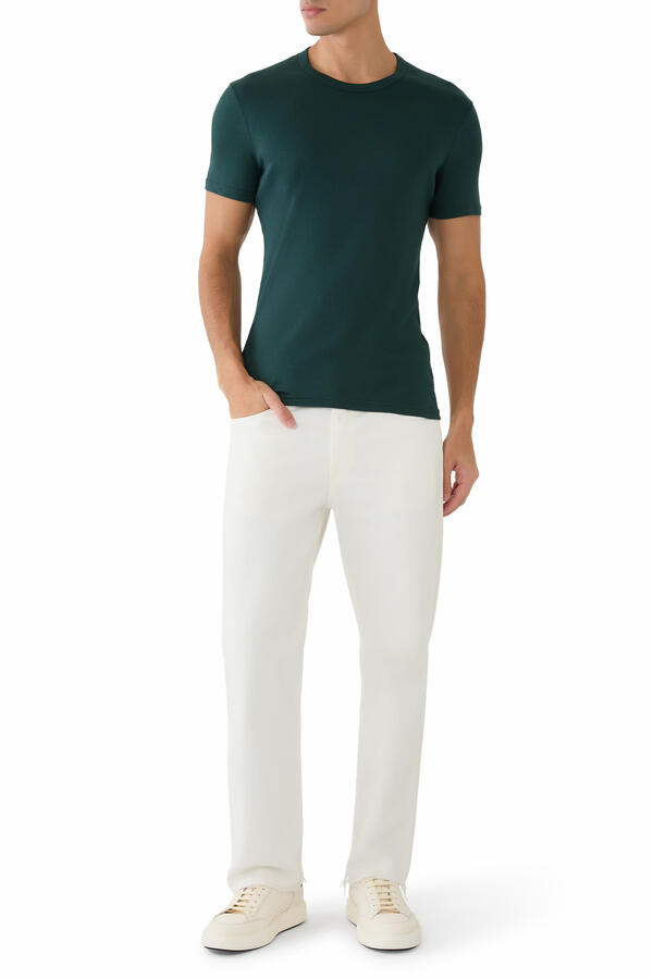 Ribbed Cotton Modal T-Shirt
