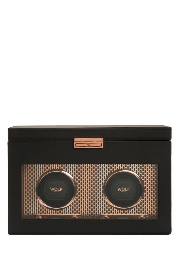 Axis Double Watch Winder with Storage 