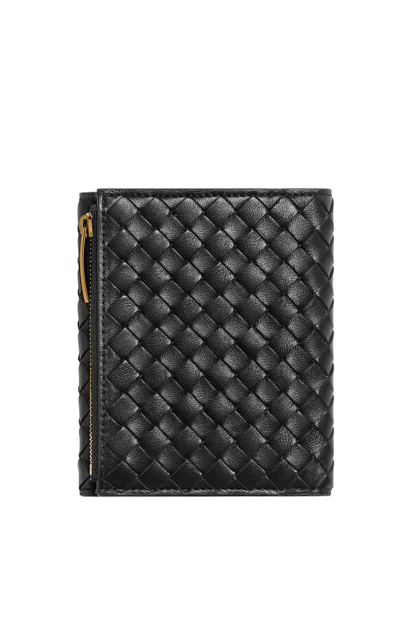 Intrecciato Piccolo Small Bi-Fold Zipped Wallet