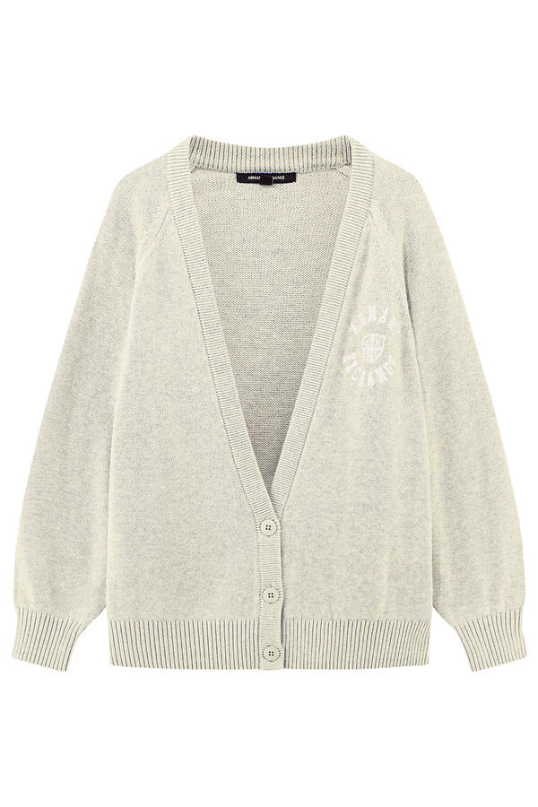 Logo V-Neck Cardigan
