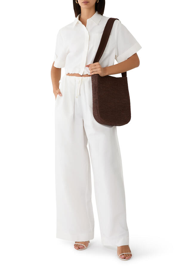 Rhea Cotton Wide Leg Pants