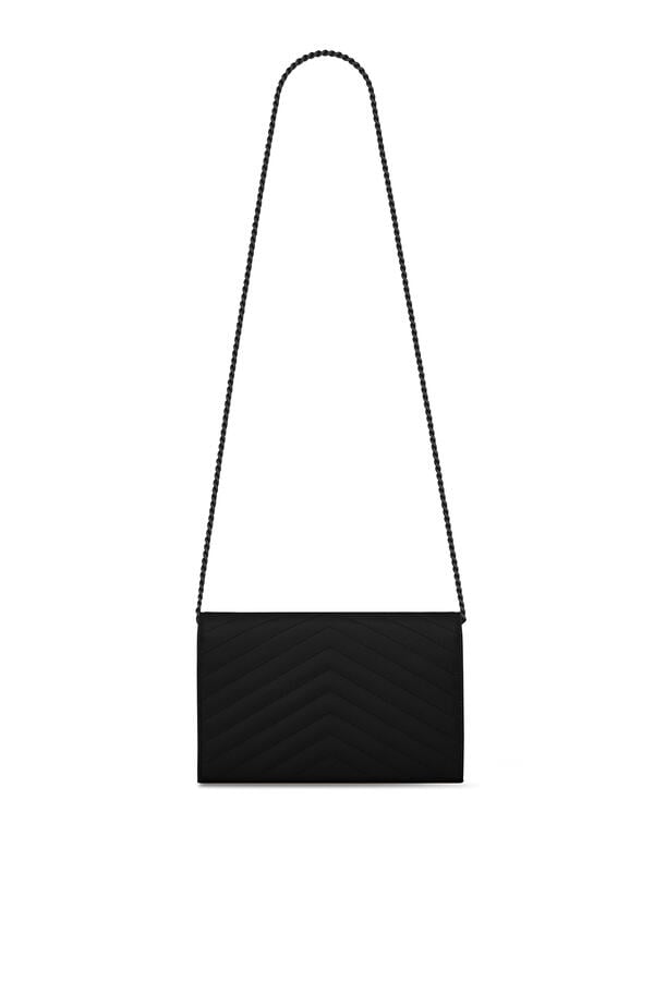  Classic Cassandre Chain Wallet in Grain De Poudre Leather