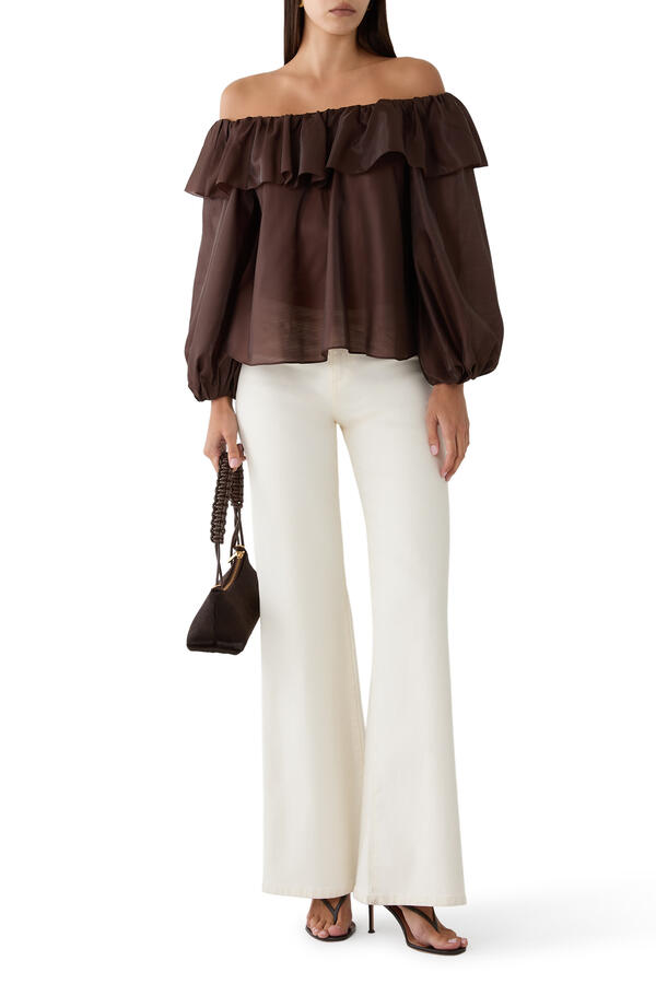 Alta Off-the-Shoulder Ruffle Blouse
