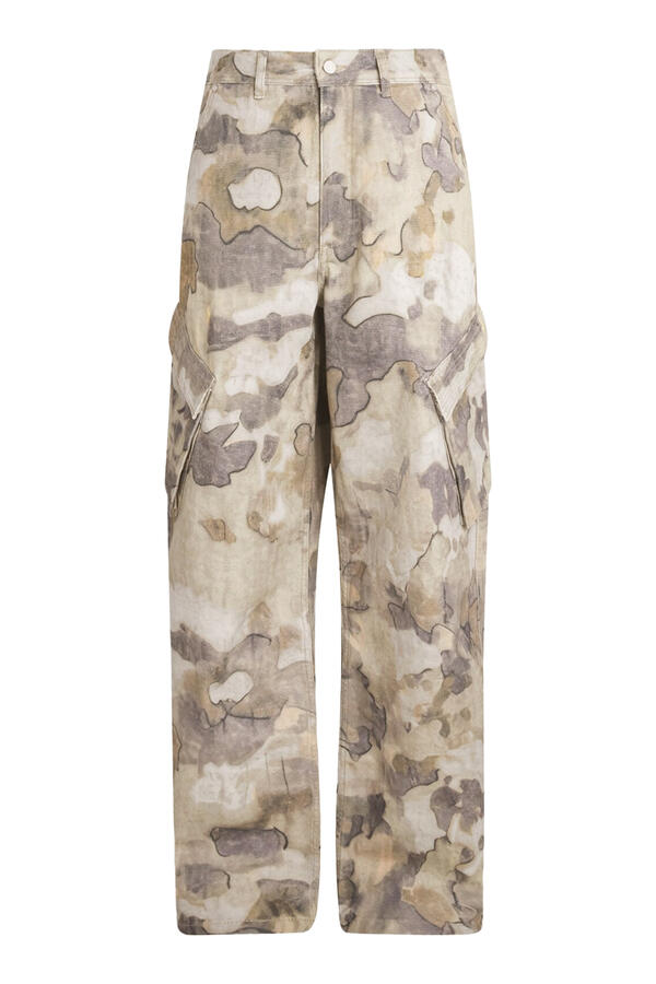 Camouflage-Print Cargo Pants