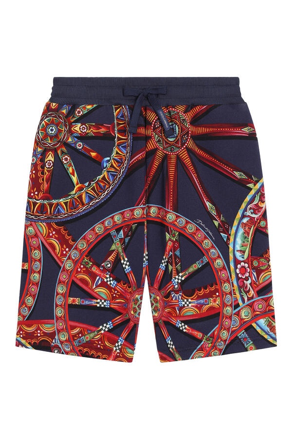 Kids Carretto-Print Bermuda Shorts