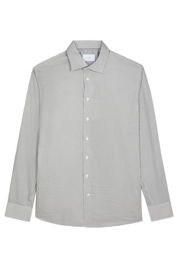 Micro Print Dress Shirt