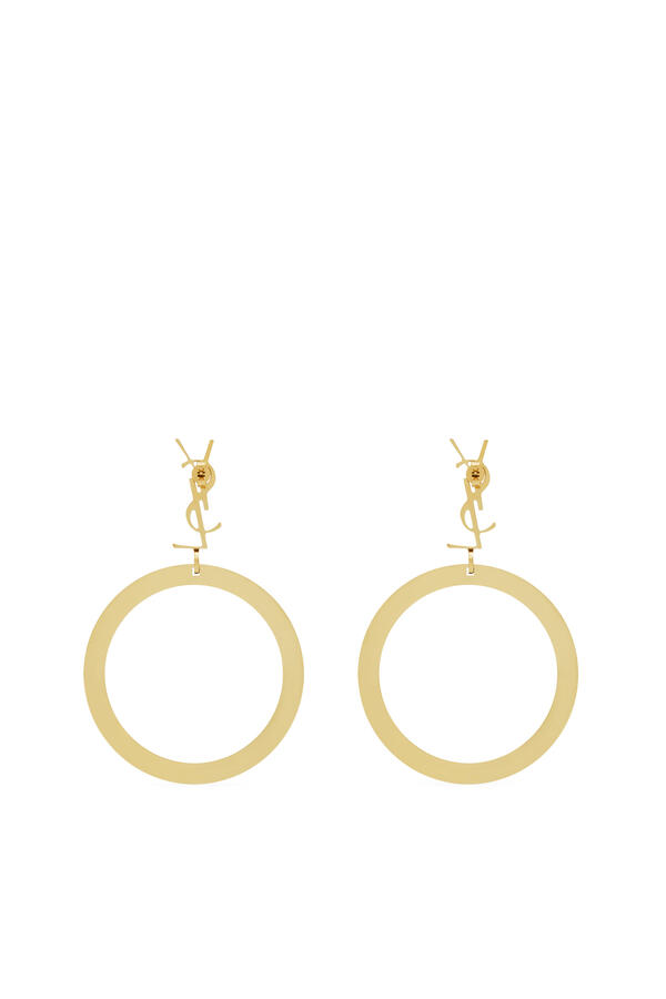 Cassandre Pendant Hoop Earrings