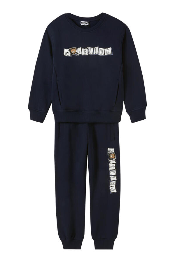Kids Teddy Bear Logo Tracksuit Set