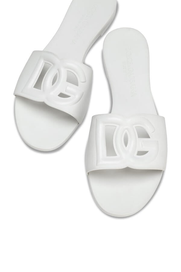 Rubber Beachwear Slides