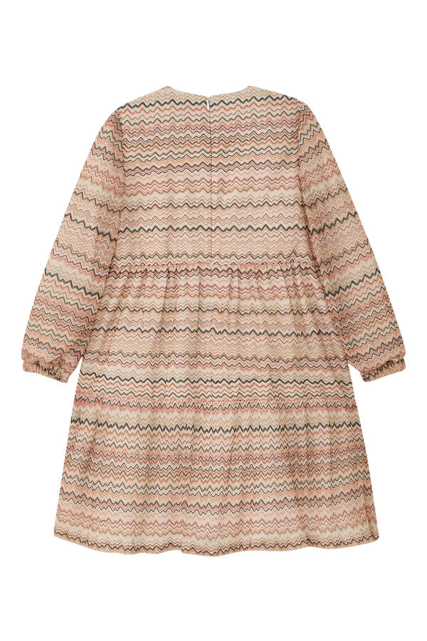 Kids Waves Knit Long-Sleeve Dress