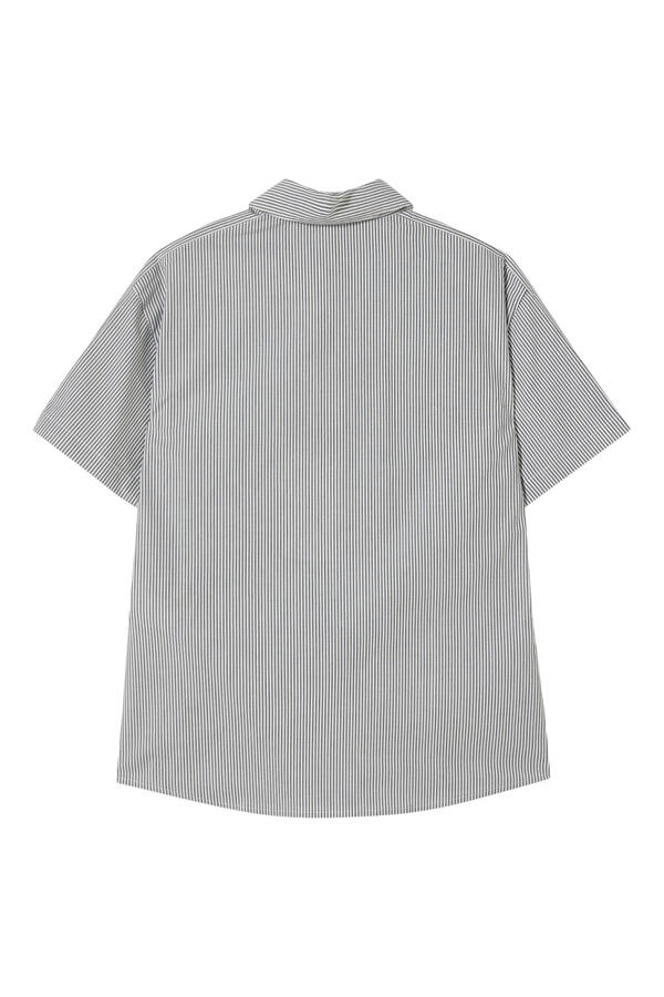 Kids Pinstriped Classic Collar Shirt