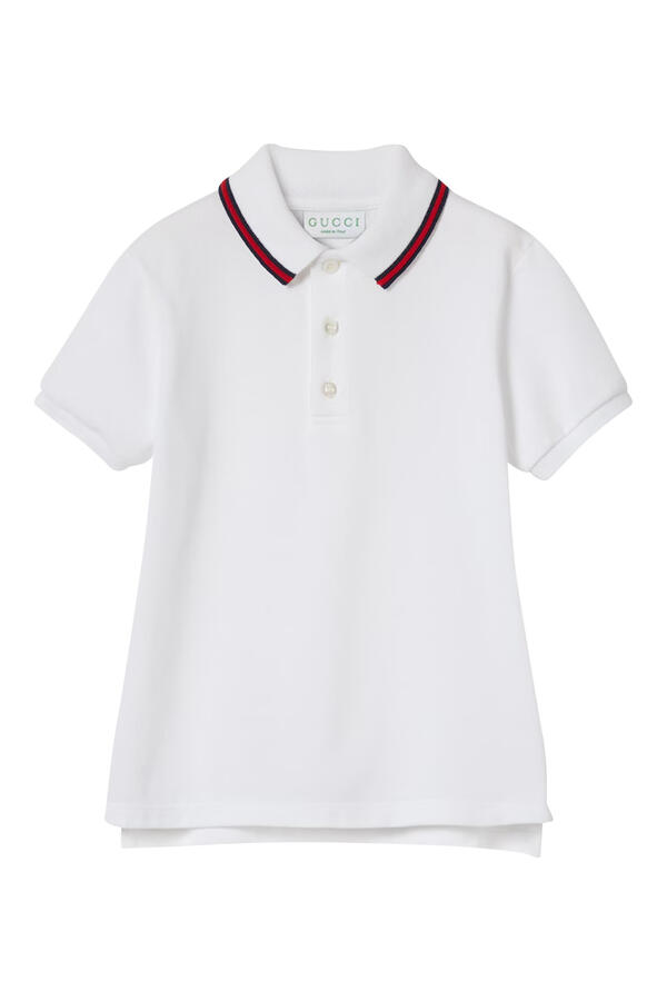 Kids Cotton Polo Top with Web