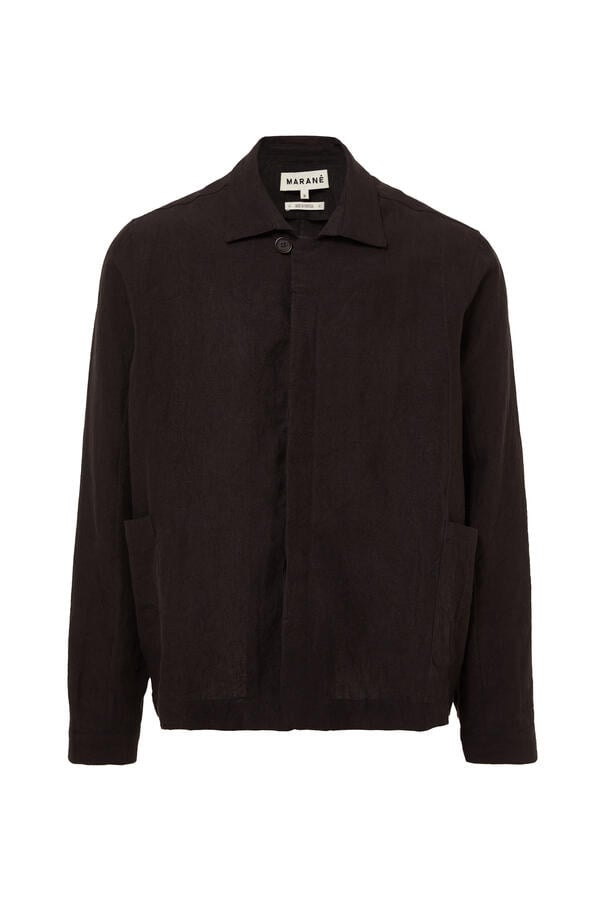 Button-Down Linen Jacket
