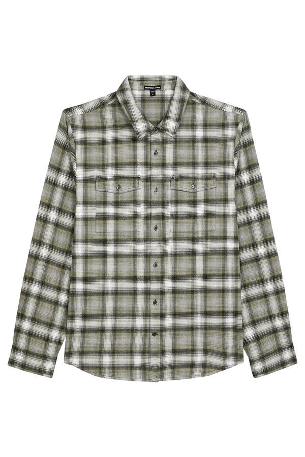 Brushed Flannel Plaid Shirt