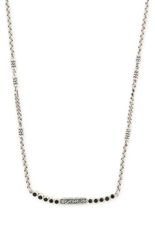 Confidence Wrap-Around Bracelet, Sterling Silver & Black Spinel