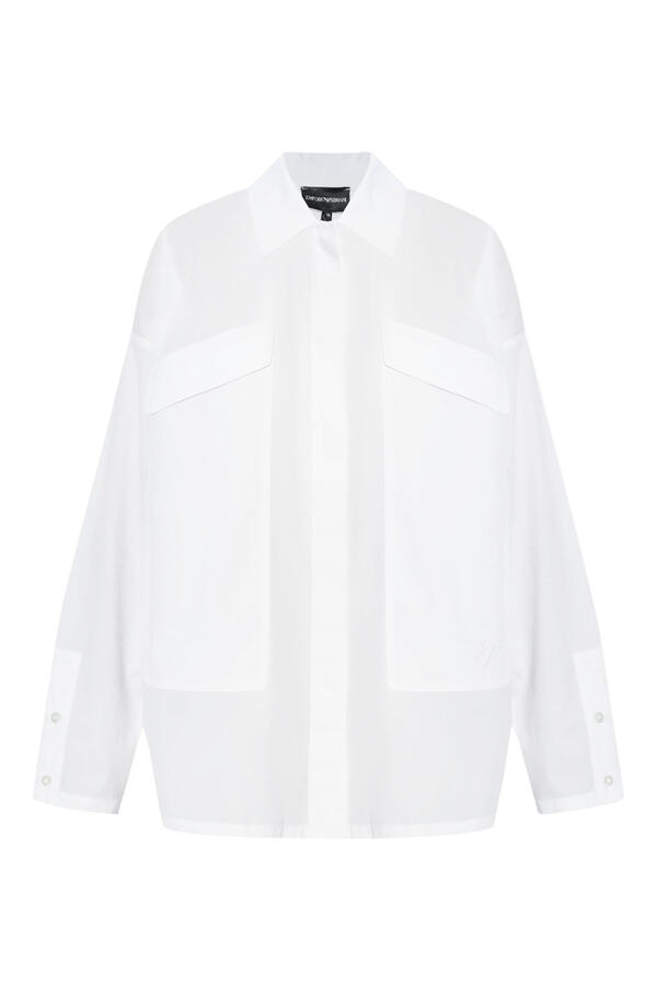 Front-Pocket Button-Up Shirt