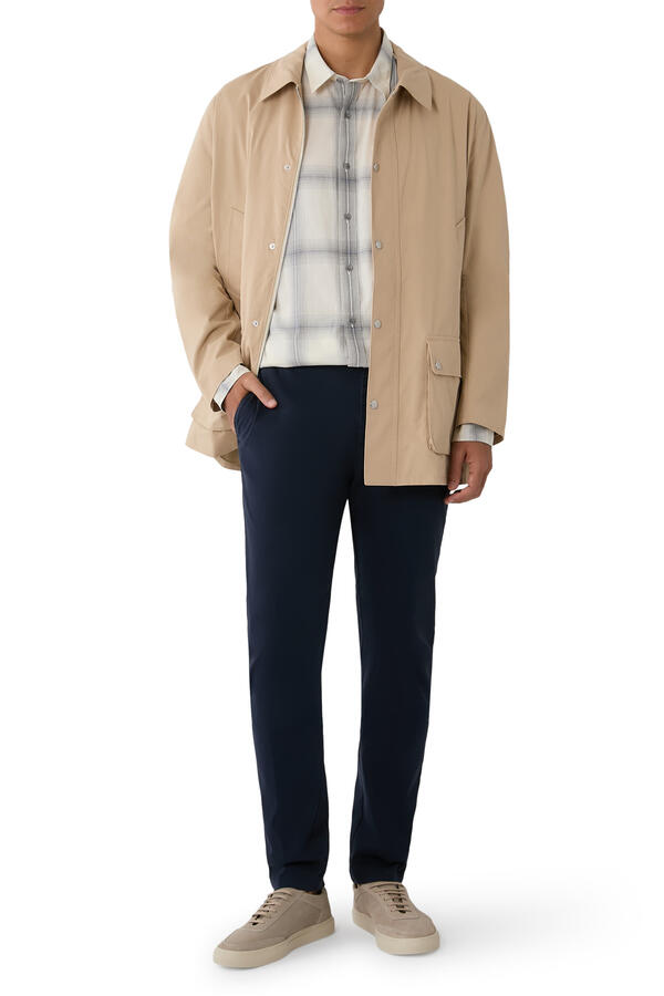 Townes Plaid Cotton Button-Front Shirt 