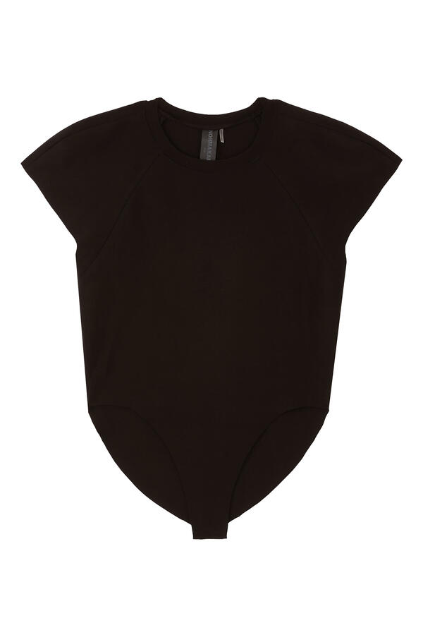 Cap Sleeves Bomber Bodysuit