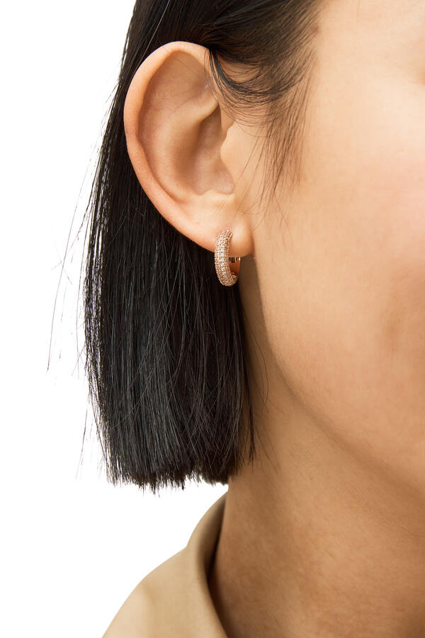 Brilliant Statements Pavé Mini Huggies